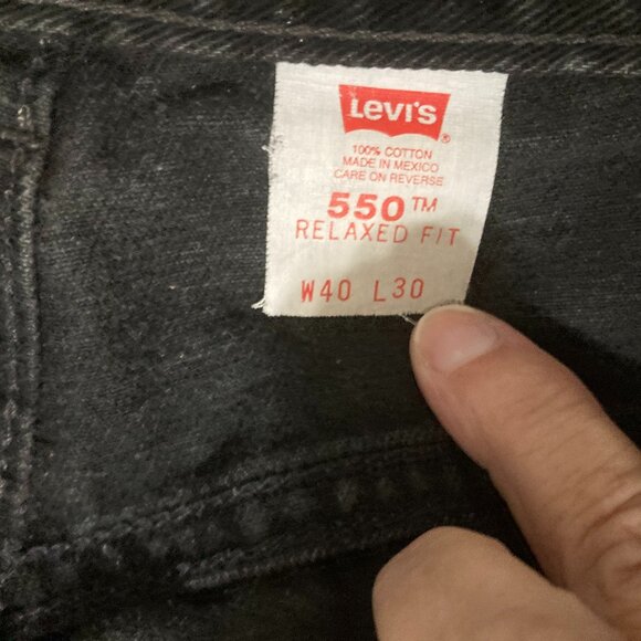 Levi's 550 Relaxed Fit 40X30 Black - Picture 7 of 9